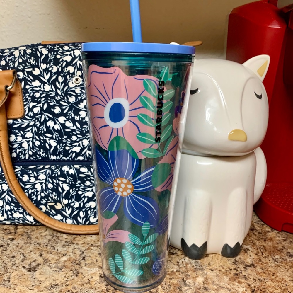 COPY - Starbucks Floral Cold Cup 24 oz